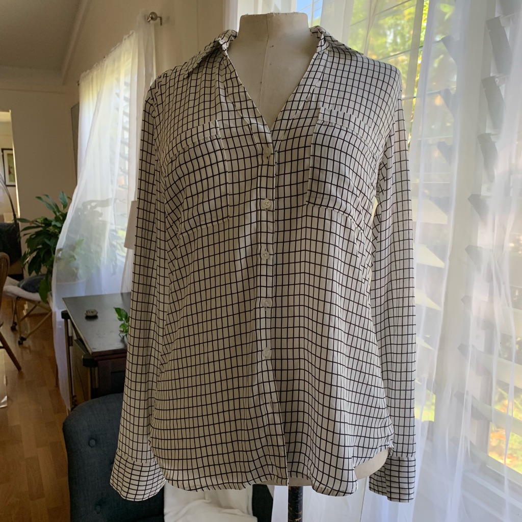 White Patterned Blouse